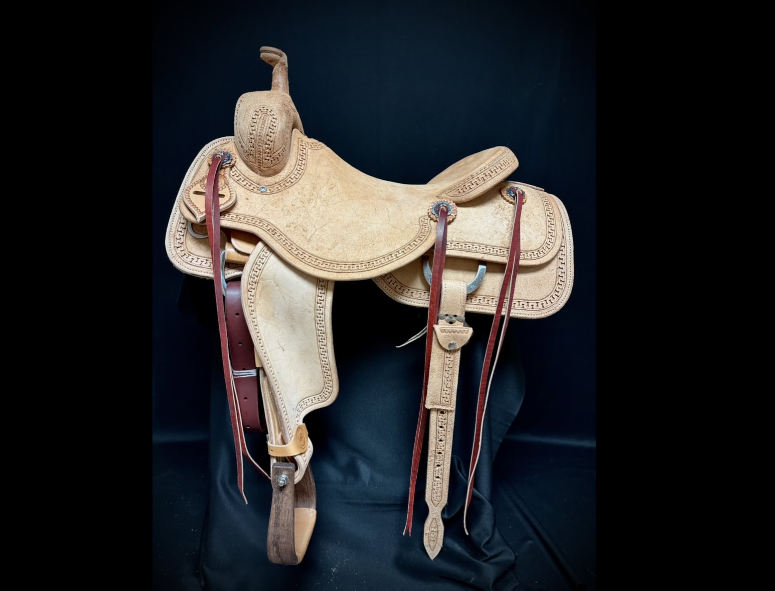 6 White Rock Ranch Cutter — custom leather saddle